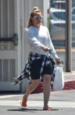 HILARY DUFF Out and About in Studio City 07/11/2019