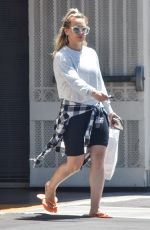 HILARY DUFF Out and About in Studio City 07/11/2019