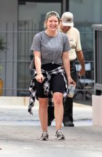 HILARY DUFF Out and About in Studio City 07/23/2019