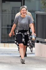 HILARY DUFF Out and About in Studio City 07/23/2019