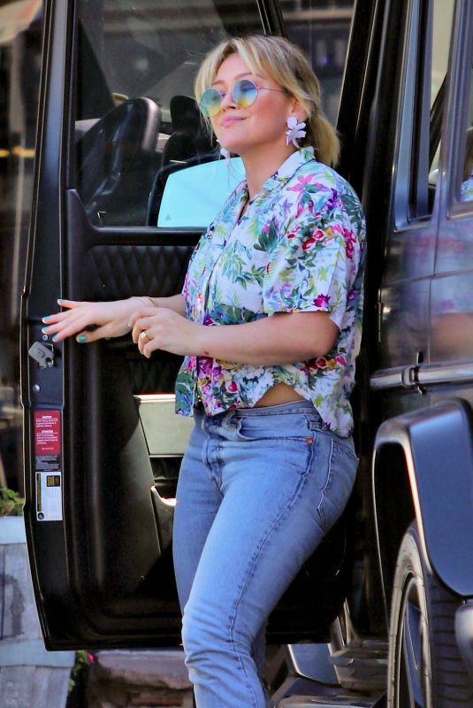 HILARY DUFF Out for Dinner in Los Angeles 07/12/2019