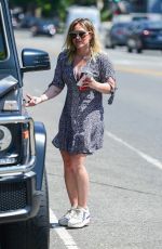 HILARY DUFF Out Shopping in Studio City 07/10/2019