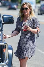HILARY DUFF Out Shopping in Studio City 07/10/2019