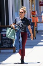 HILARY DUFF Out Shopping in Studio City 07/15/2019