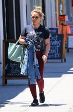 HILARY DUFF Out Shopping in Studio City 07/15/2019