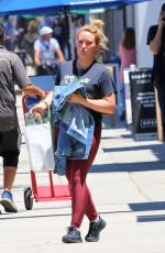HILARY DUFF Out Shopping in Studio City 07/15/2019