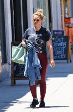 HILARY DUFF Out Shopping in Studio City 07/15/2019
