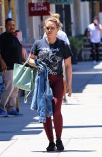 HILARY DUFF Out Shopping in Studio City 07/15/2019