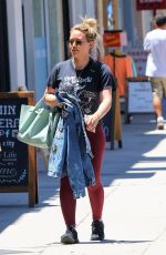 HILARY DUFF Out Shopping in Studio City 07/15/2019