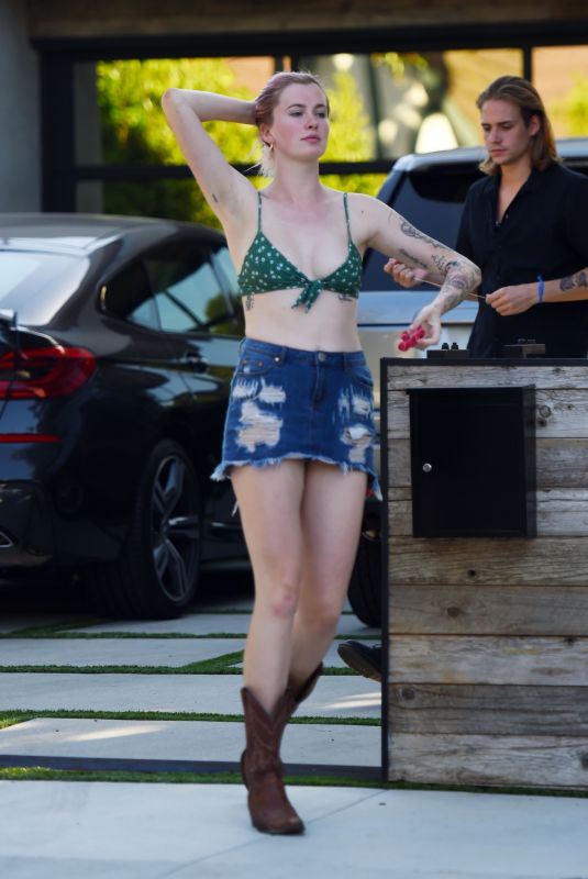 IRELAND BALDWIN Leaves a Party in Los Angeles 07/04/2019