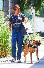 ISABELA MONER Out with Her Dog in West Hollywood 07/17/2019