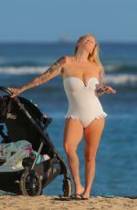 JENNA JAMESON in Swimsuit on the Beach in Hawaii 06/30/2019