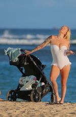 JENNA JAMESON in Swimsuit on the Beach in Hawaii 06/30/2019