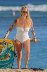 JENNA JAMESON in Swimsuit on the Beach in Hawaii 06/30/2019
