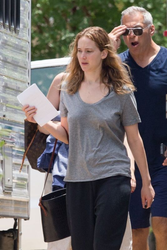 JENNIFER LAWRENCE on the Set of Untitled Lila Neugebauer Movie in New Orleans 07/04/2019