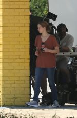 JENNIFER LAWRENCE on the Set of Untitled Soldier Project in New Orleans 07/22/2019