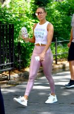 JENNIFER LOPEZ in Tights Out in New York 07/12/2019