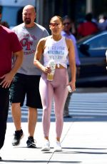 JENNIFER LOPEZ in Tights Out in New York 07/12/2019