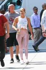 JENNIFER LOPEZ in Tights Out in New York 07/12/2019