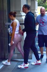 JENNIFER LOPEZ in Tights Out in New York 07/12/2019