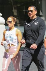 JENNIFER LOPEZ in Tights Out in New York 07/12/2019