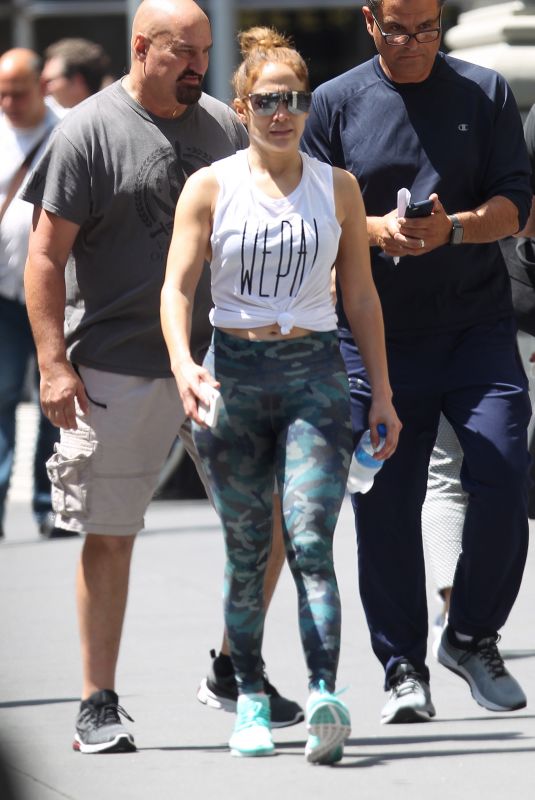 JENNIFER LOPEZ Leaves a Gym in New York 07/19/2019