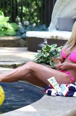 JENNY MCCARTHY in Bikini at a Pool in Los Angeles 07/17/2019