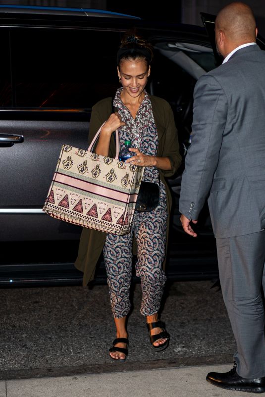 JESSICA ALBA Arrives at Her Hotel in New York 07/15/2019