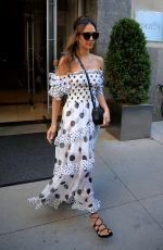JESSICA ALBA Leaves Edition Hotel in New York 07/15/2019