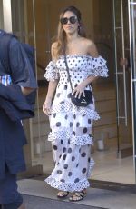 JESSICA ALBA Leaves Edition Hotel in New York 07/15/2019
