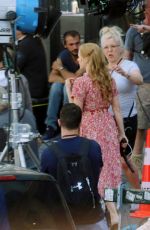 JESSICA CHASTAIN on the Set of 355 in Paris 07/10/2019