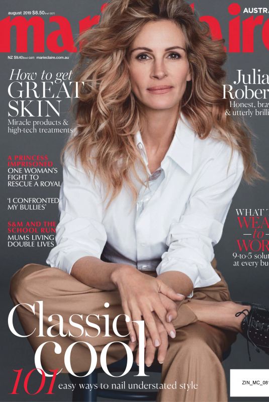 JULIA ROBERTS in Marie Claire Magazine, Australia August 2019