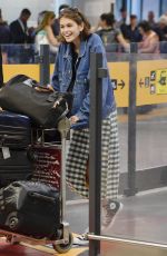 KAIA GERBER Arrives at Fiumicino Airport in Rome 07/04/2019