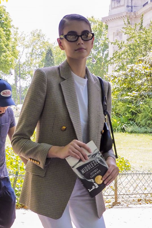 KAIA GERBER Leaves Chanel Show in Paris 07/02/2019