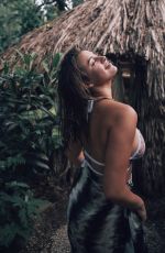 KALANI HILLIKER on the Set of a Photoshoot, July 2019