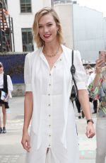 KARLIE KLOSS Arrives at Vogue August Issue Live Signing in London 07/17/2019