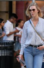 KARLIE KLOSS Out for Ddinner in New York 07/13/2019