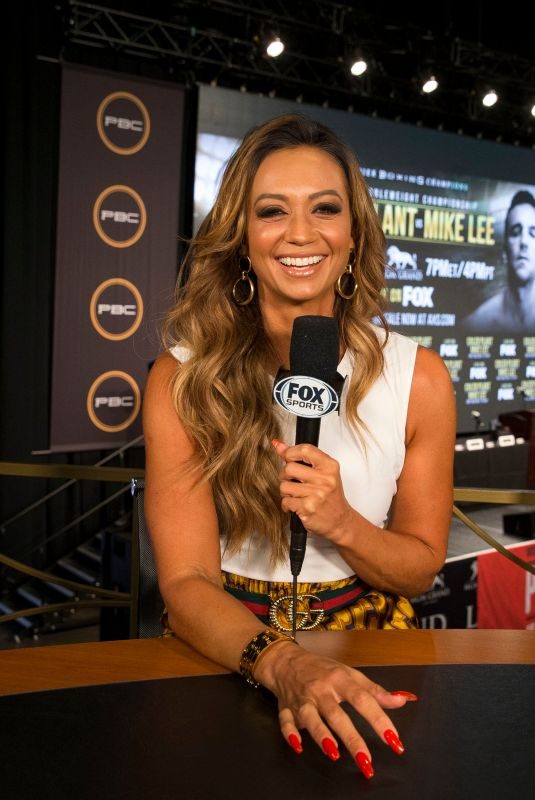 KATE ABDO at PBC on Fox Fight Night Final Press Conference in Las Vegas 07/18/2019