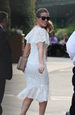 KATE BECKINSALE Arrives at Wimbledon Tennis Championships in London 07/14/2019