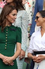KATE MIDDLETON and MEGHAN MARKLE at Wimbledon 2019 Tennis Championships Women