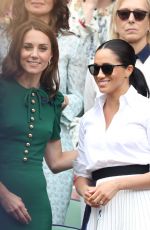 KATE MIDDLETON and MEGHAN MARKLE at Wimbledon 2019 Tennis Championships Women