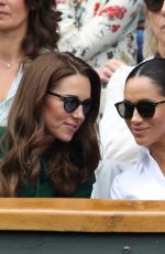 KATE MIDDLETON and MEGHAN MARKLE at Wimbledon 2019 Tennis Championships Women