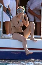 KATHARINE MCPHEE in Bikini at a Yacht in Capri 07/02/2019
