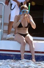 KATHARINE MCPHEE in Bikini at a Yacht in Capri 07/02/2019