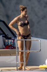 KATHARINE MCPHEE in Bikini on a Yacht in Capri 07/03/2019