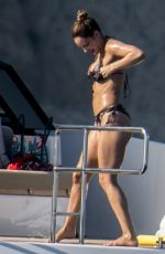 KATHARINE MCPHEE in Bikini on a Yacht in Capri 07/03/2019