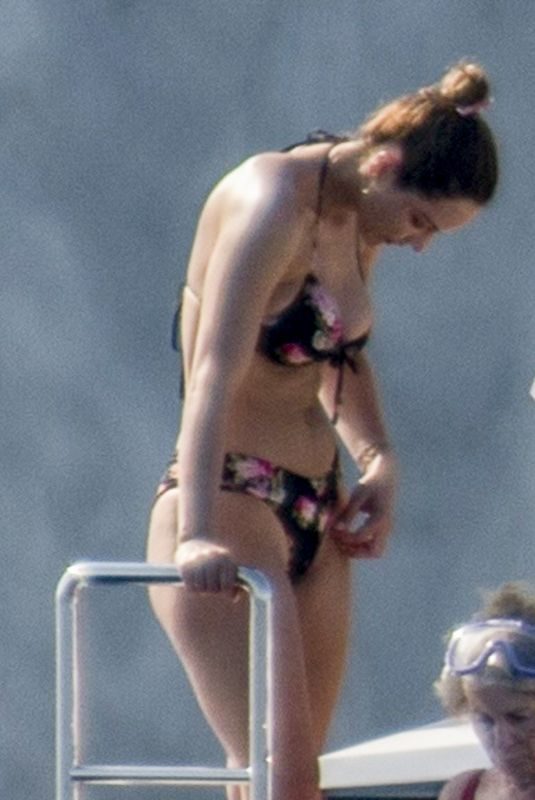 KATHARINE MCPHEE in Bikini on a Yacht in Capri 07/03/2019