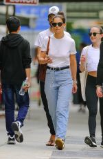 KATIE HOLMES in Denim Out in New York 07/13/2019