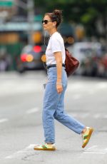 KATIE HOLMES in Denim Out in New York 07/13/2019