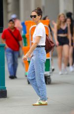 KATIE HOLMES in Denim Out in New York 07/13/2019